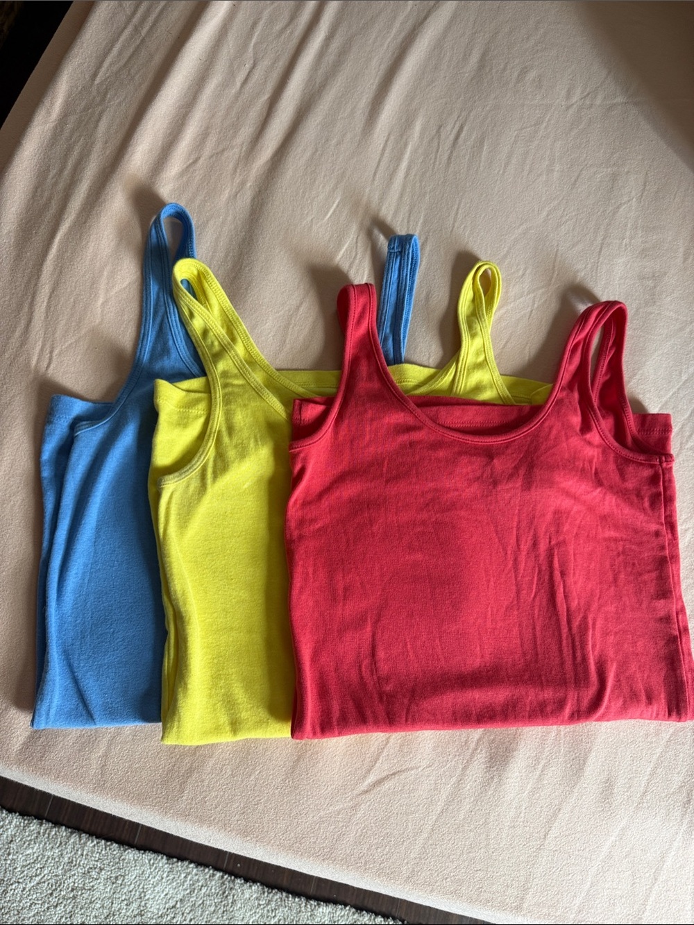 Women’s Scoop Neck Tank Top - Red, Yellow, Blue
